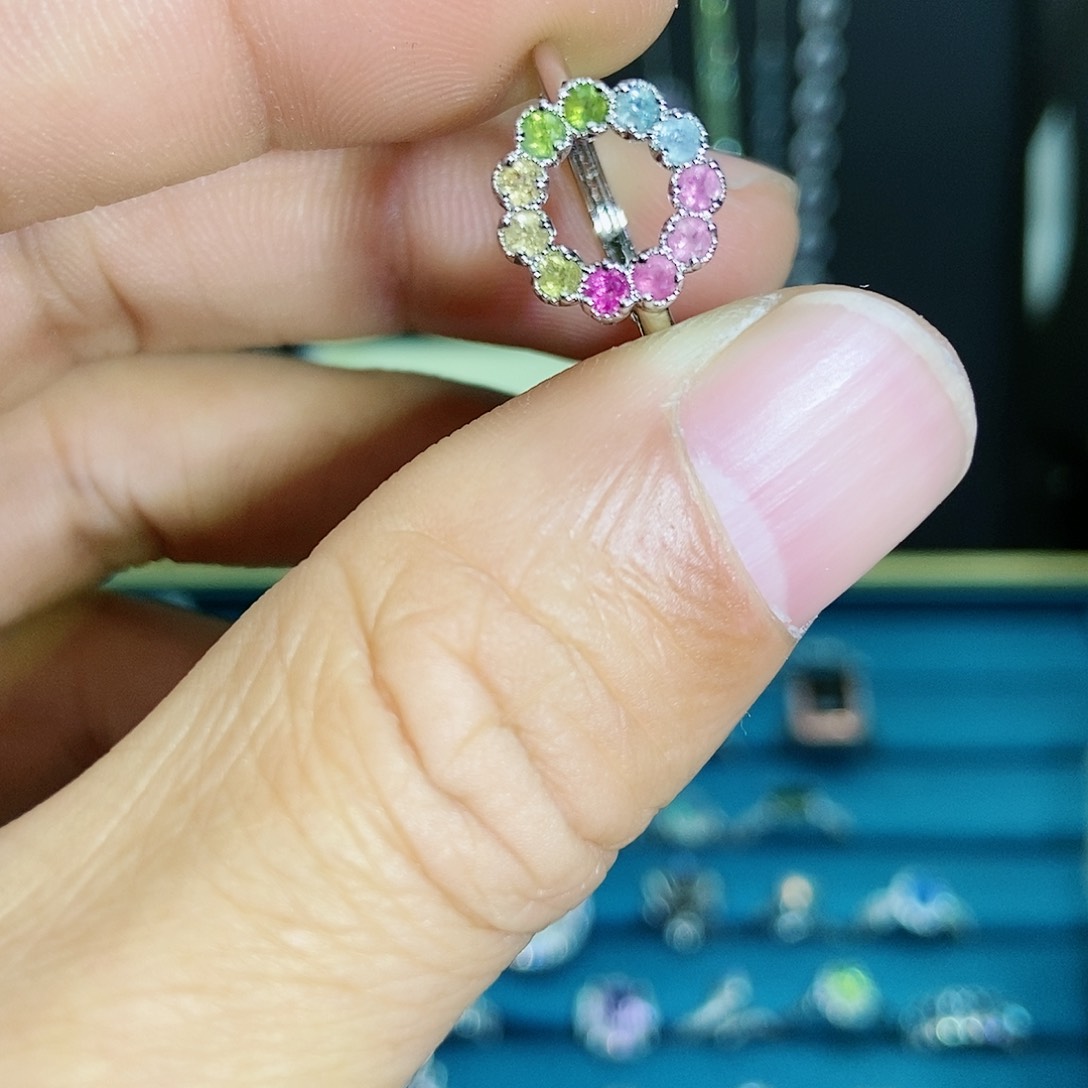 【闪购商品】紫晶珠宝半成品银S925镶嵌