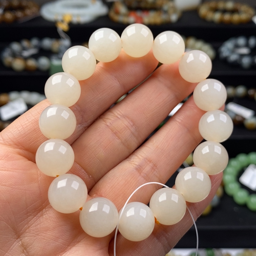 和田玉手串未镶嵌