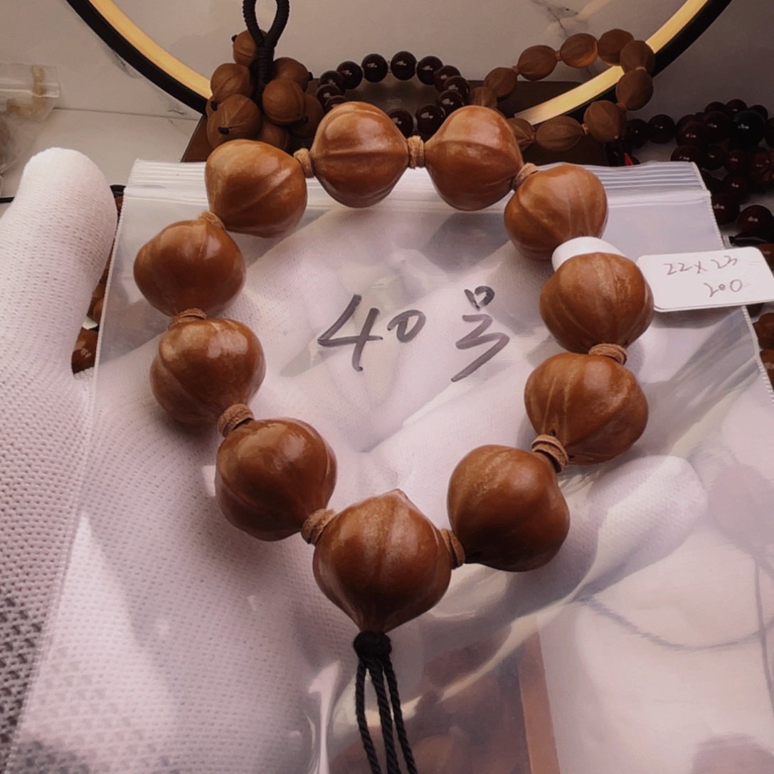 橄榄核手串/手链22*23尺寸百年老树铁核蒜头核40号精品