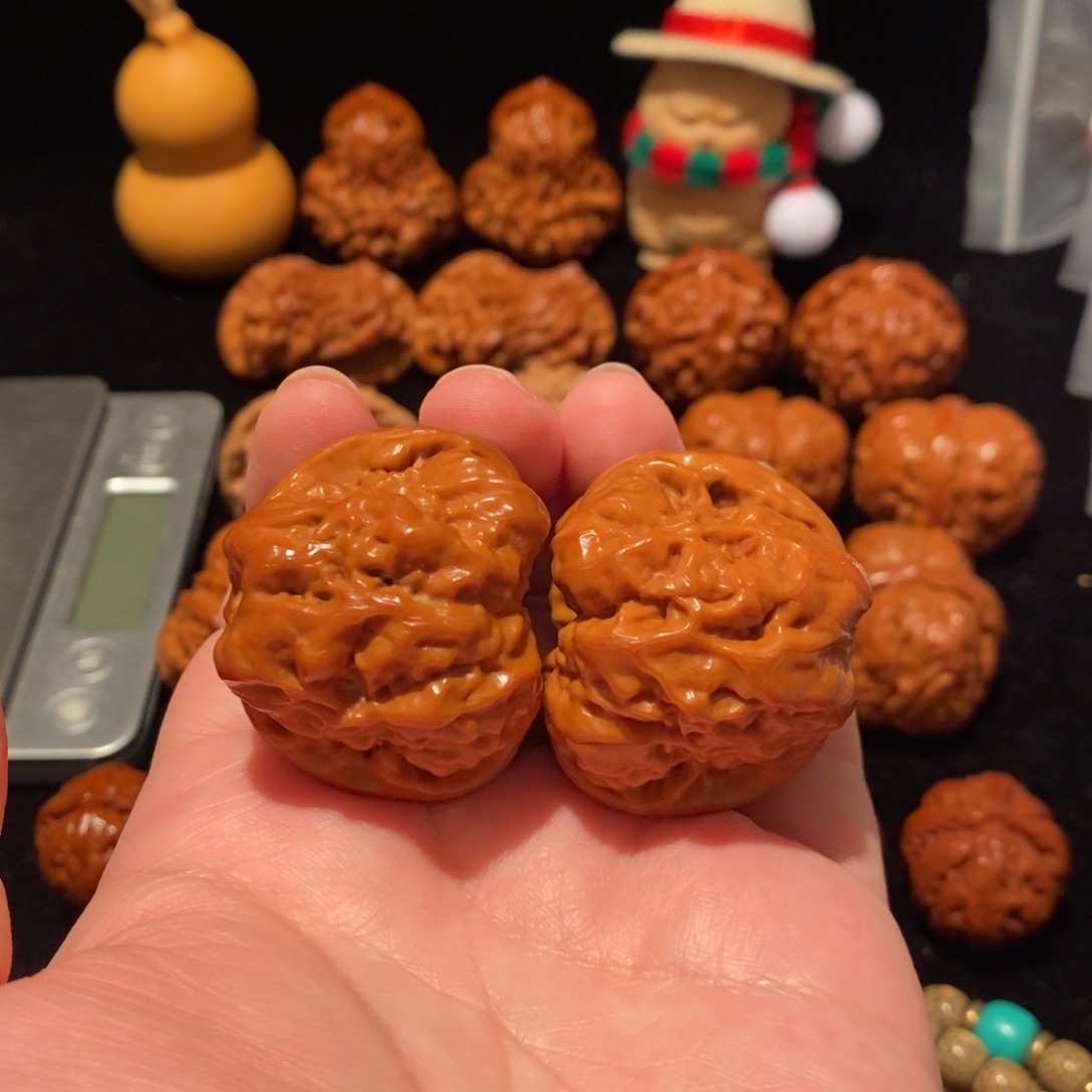 文玩核桃把件38尺蛤蟆头403