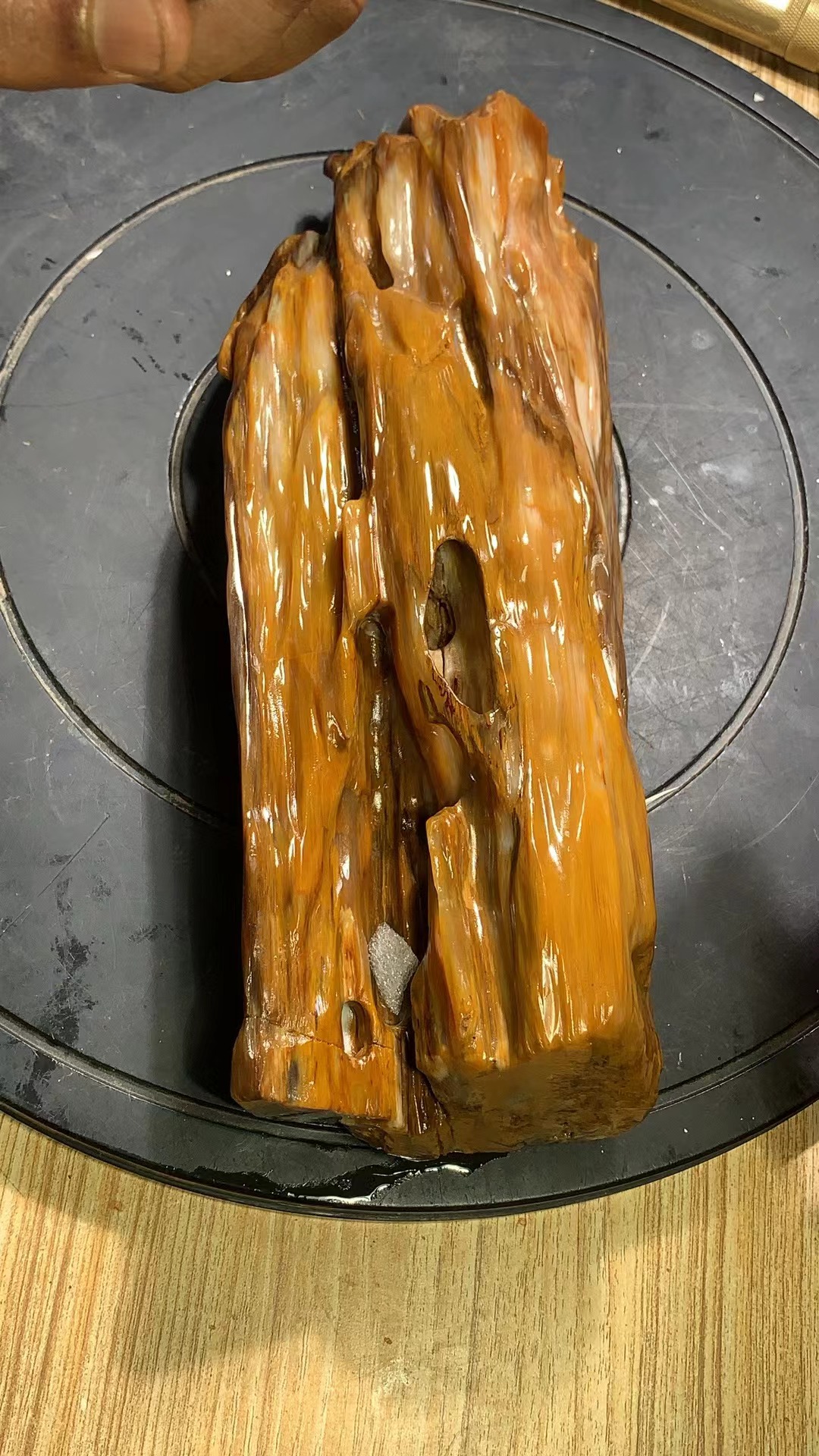 精美树化玉摆件2024120