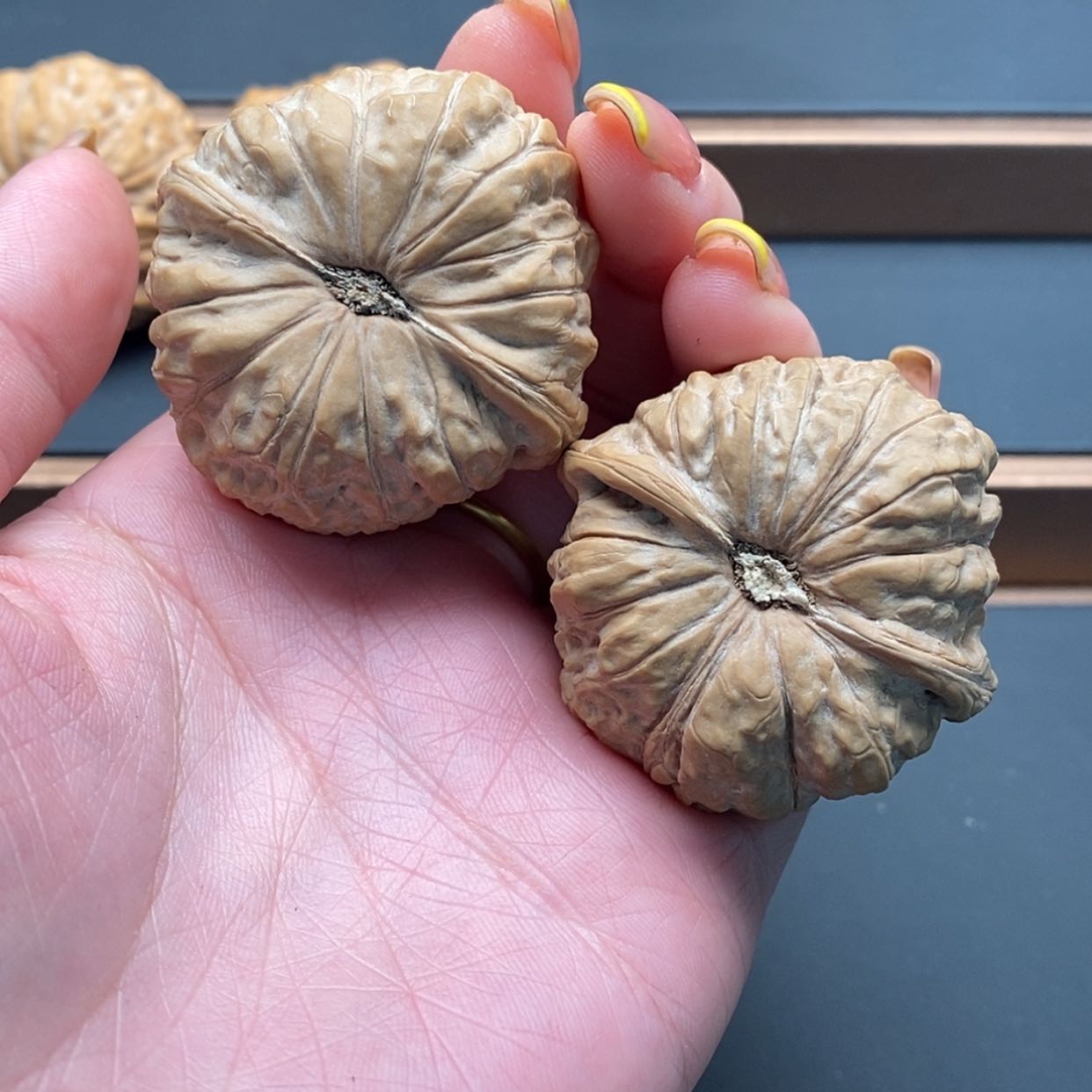 【闪购商品】文玩核桃把件南瓜43修