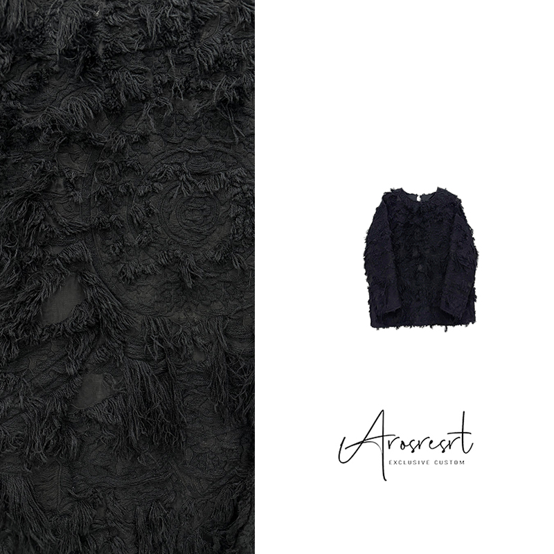 【沐野】2025冬季新款国潮新中式国风圆领上衣提花