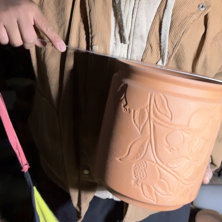 红陶口径 高度 花盆 21 24