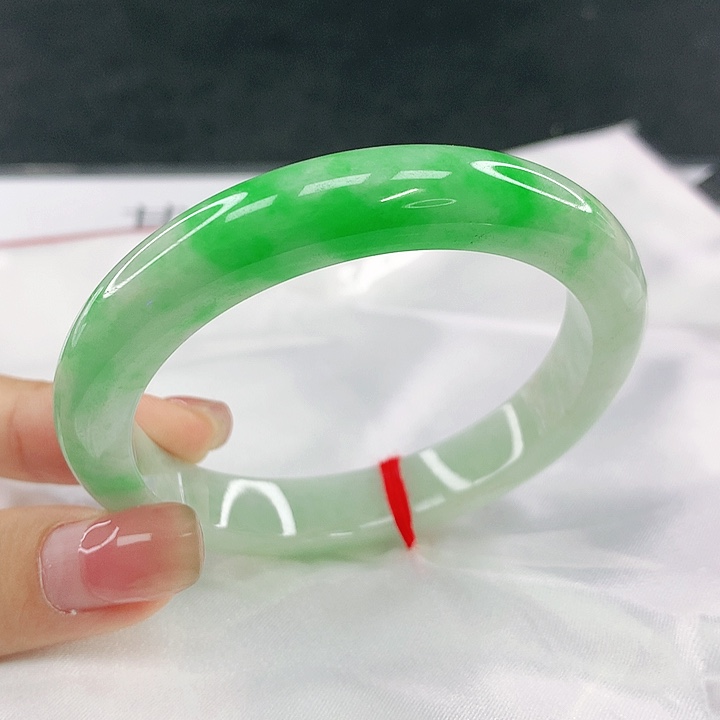 翡翠未镶嵌手镯圈55.6，54032