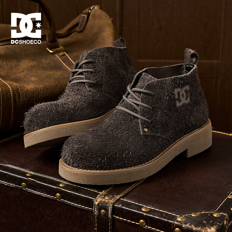 DCSHOES XIVAN EDGE 2025年新款男鞋短靴头层牛皮中帮工装马丁靴