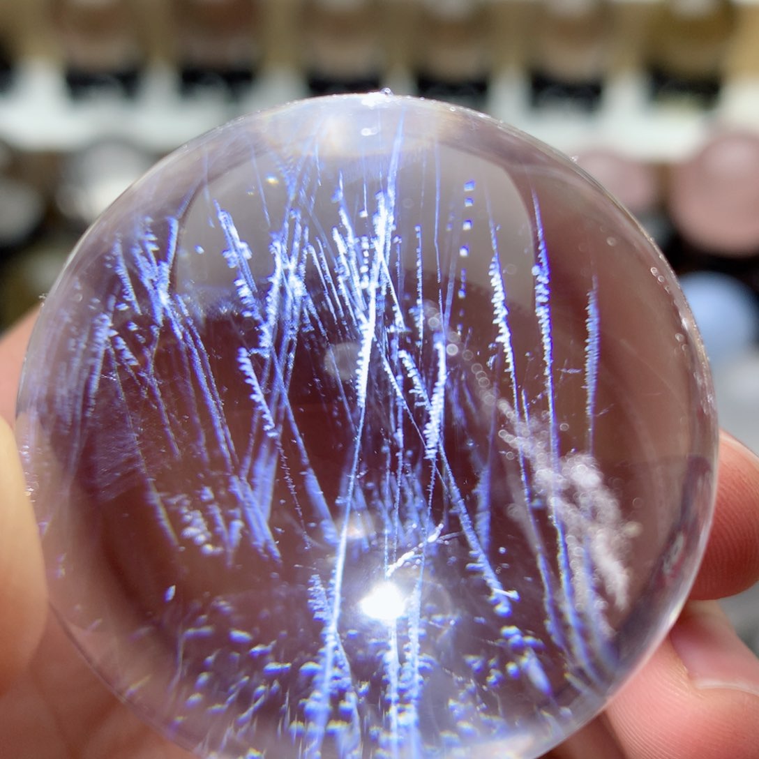 【闪购商品】水晶天然水晶球摆件尺寸4.1厘米左右未镶嵌