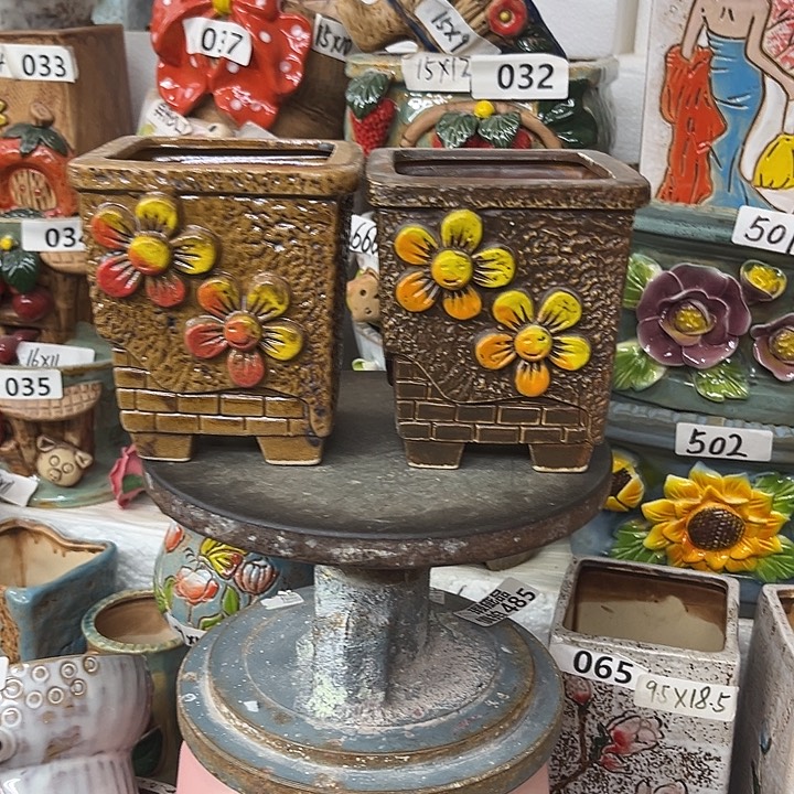 粗陶材质多肉花盆