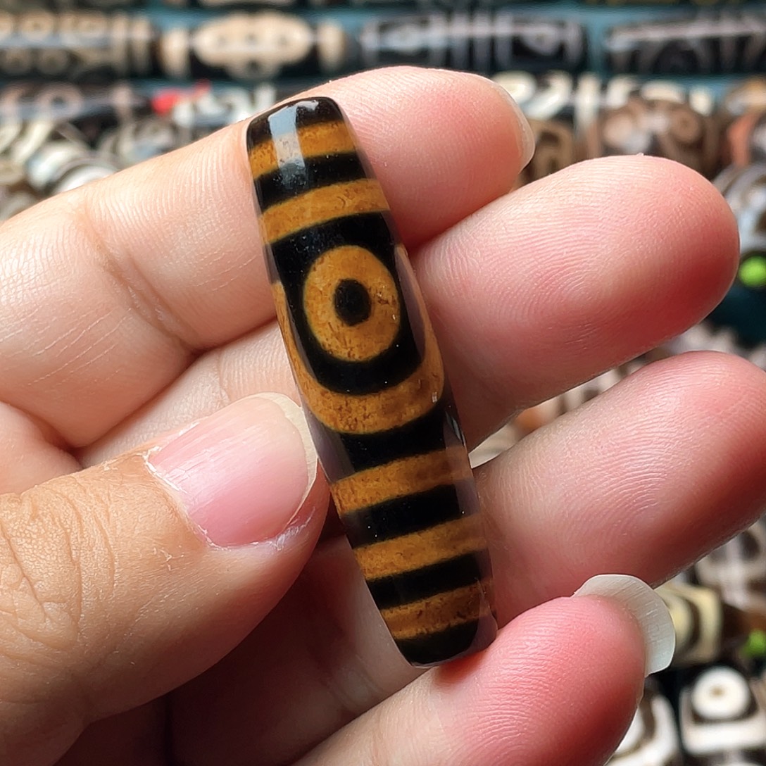 玛瑙/玉髓未镶嵌耳饰古法两眼