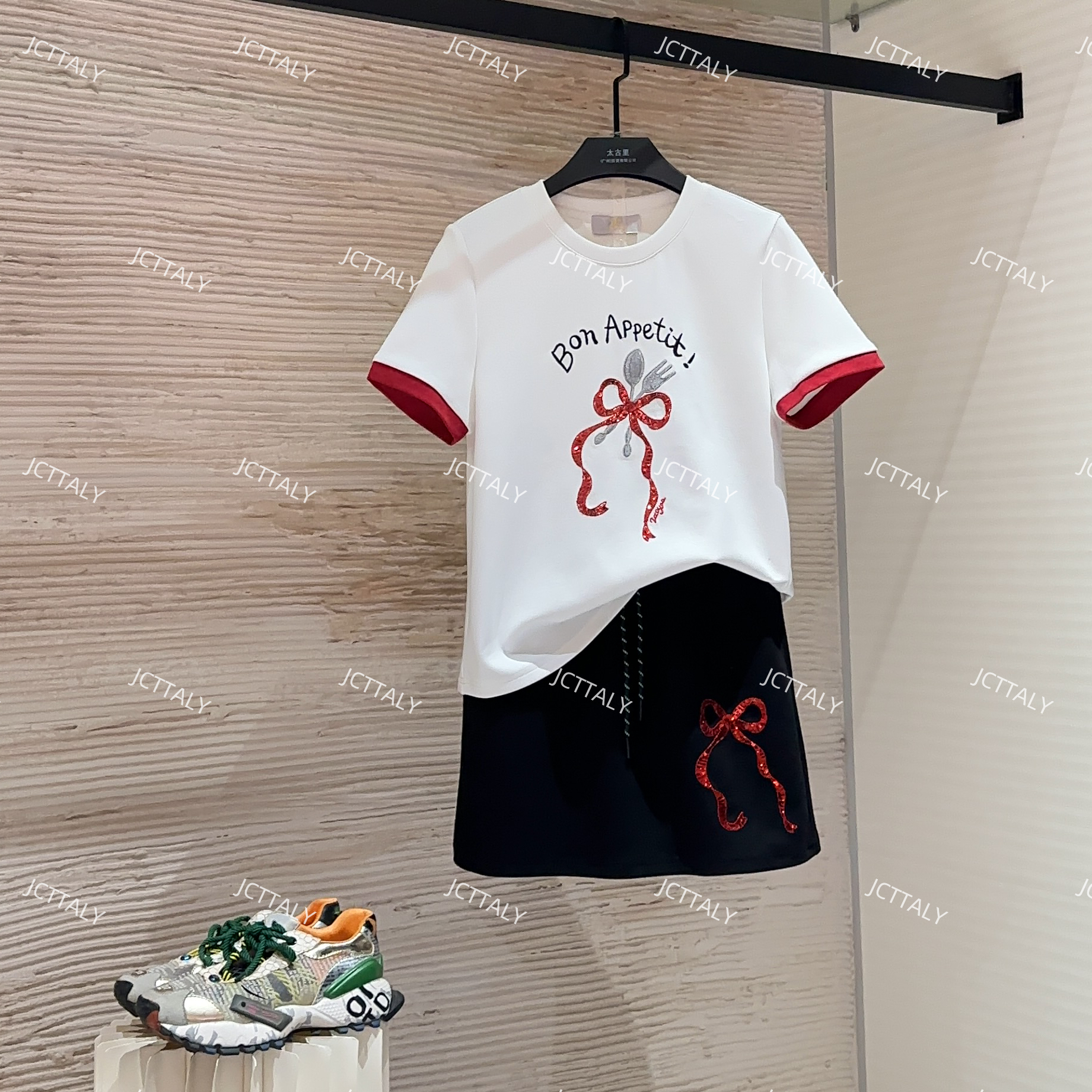 【宠粉价】夏季新款动漫卡通短袖套装裙两件套连衣裙裤TZ-154