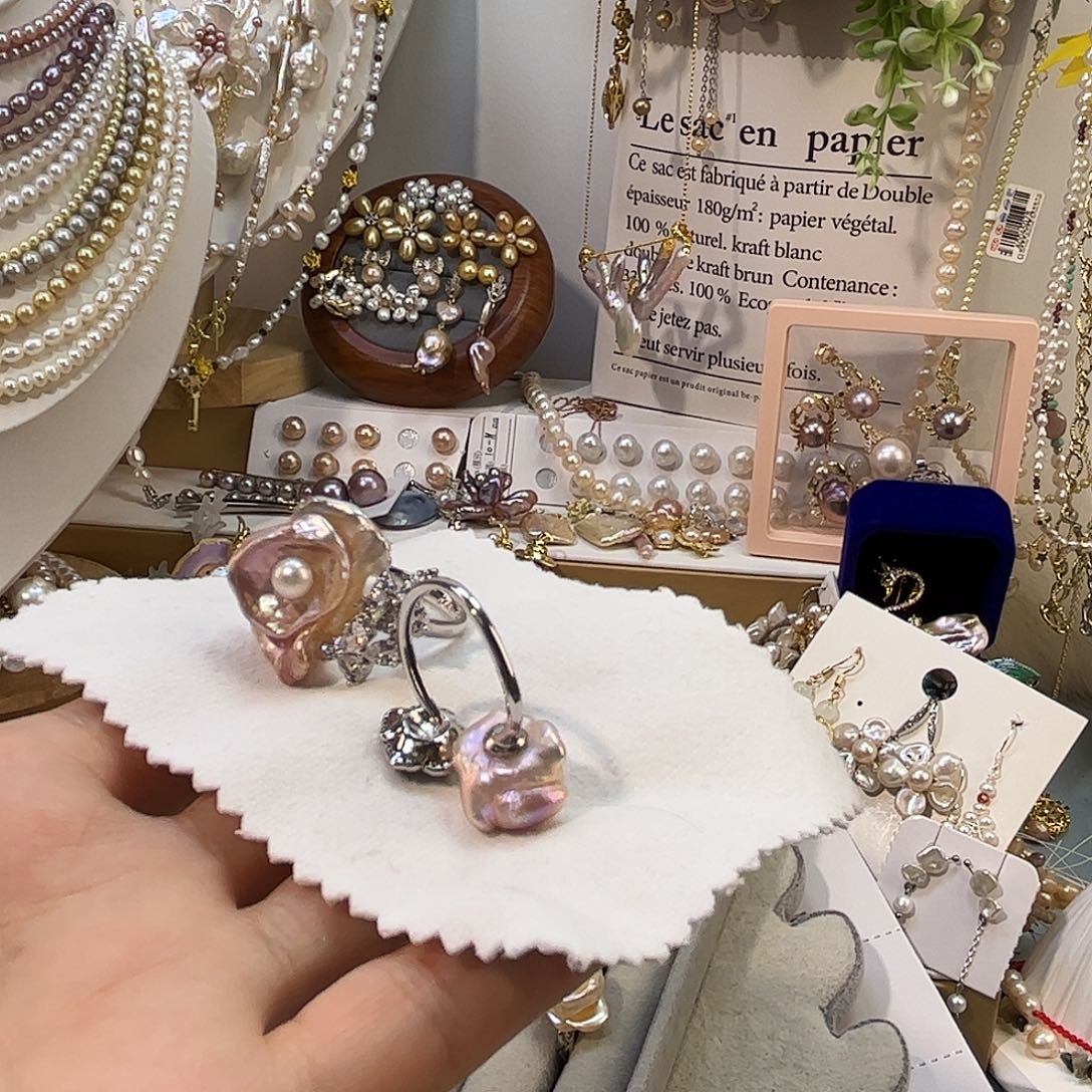 颈饰淡水珍珠银S925镶嵌