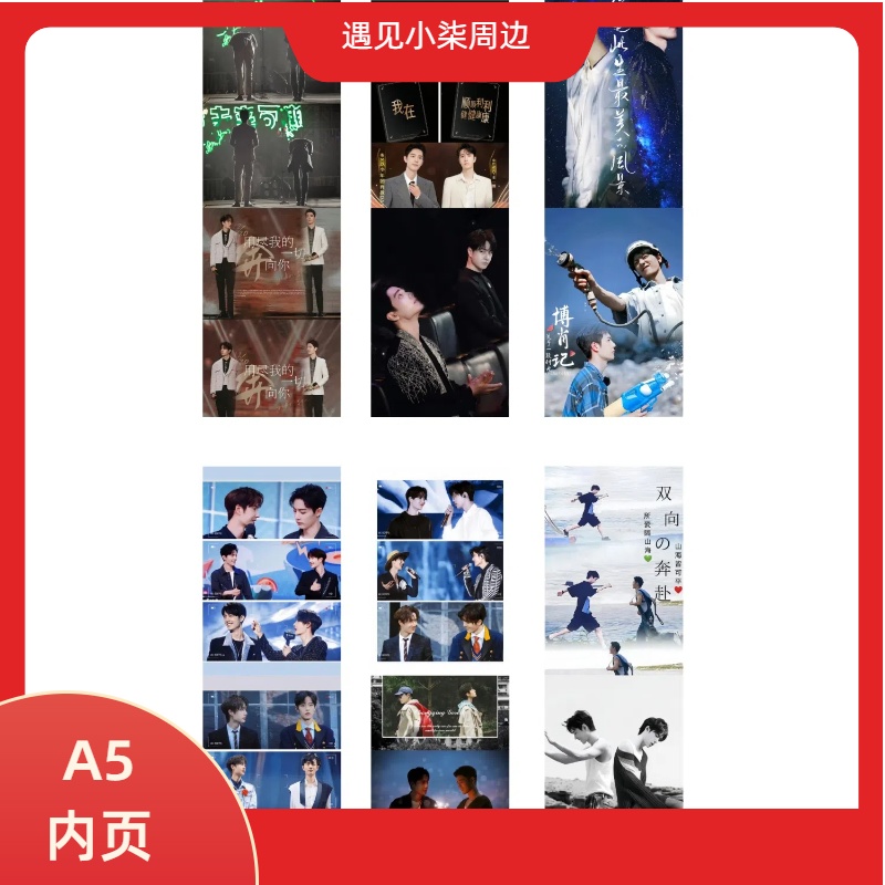 【A5彩图内页】肖战王一博博肖周边