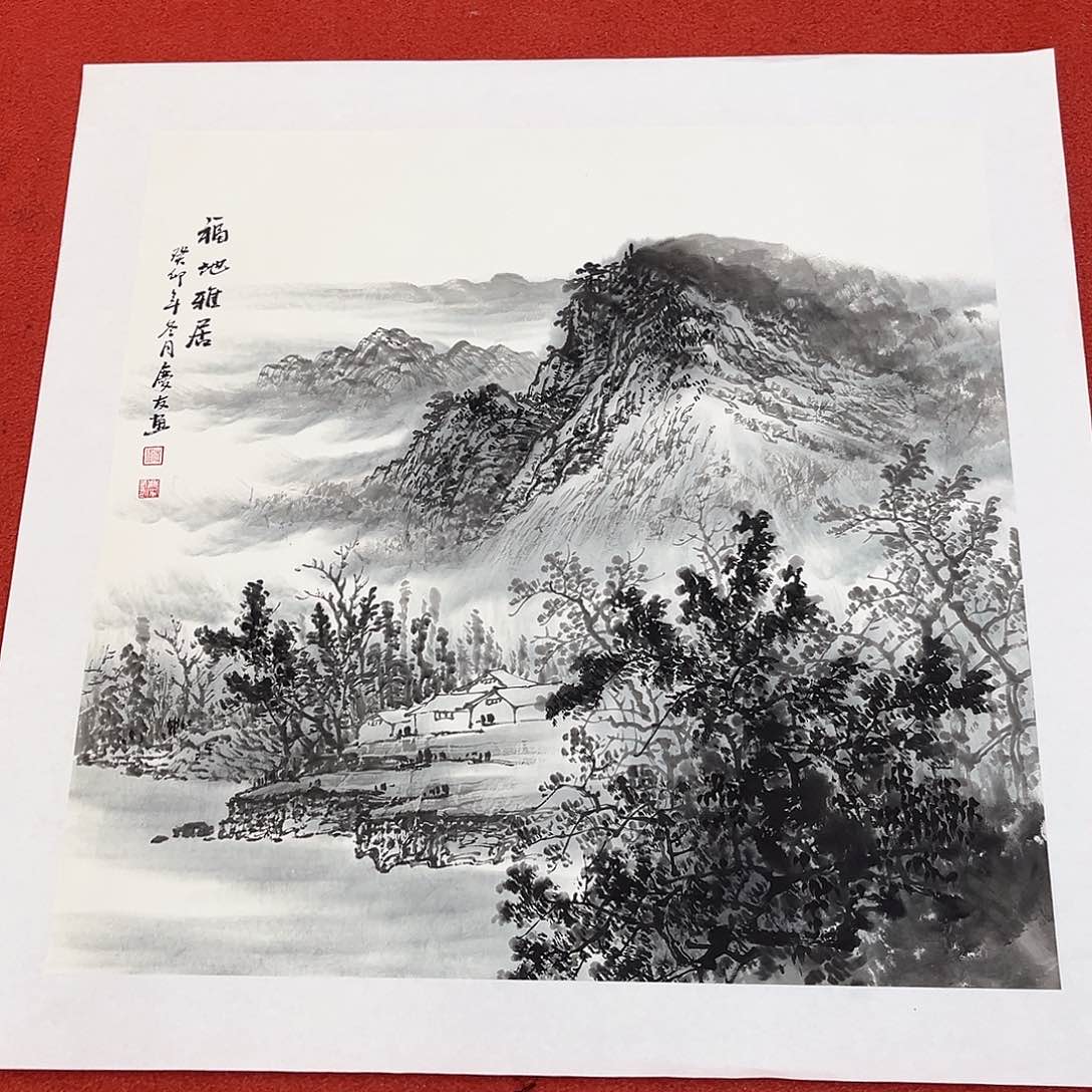 国画手绘作品国会作品