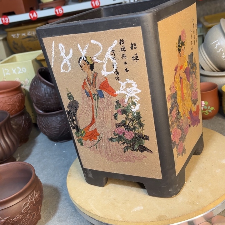 紫砂花盆紫砂花盆