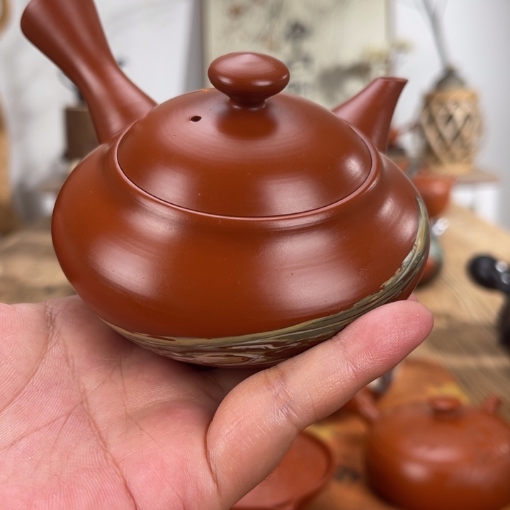 沈***店常滑宗石手作茶壶