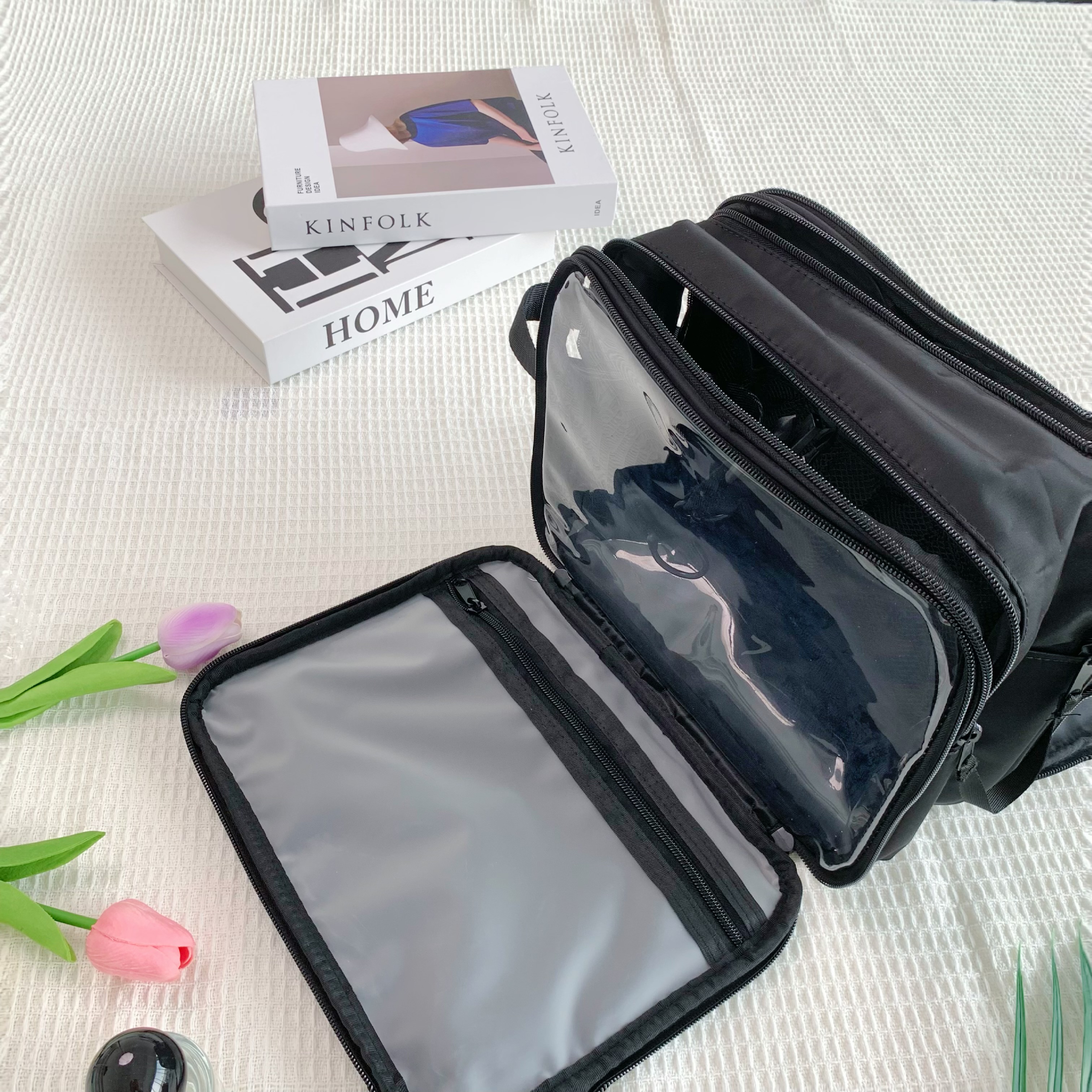 清-汤圆吖高级简约手提化妆包随身便携旅行洗漱收纳包05018旅行包