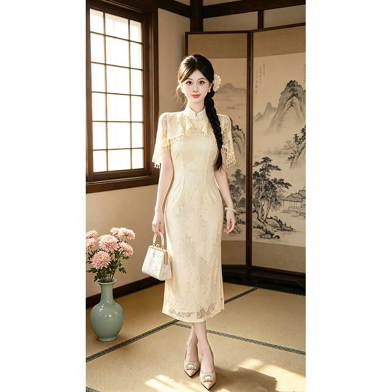【张小小】"锦绣未央"【有里布】女子新中式改良夏显瘦连衣裙D8499
