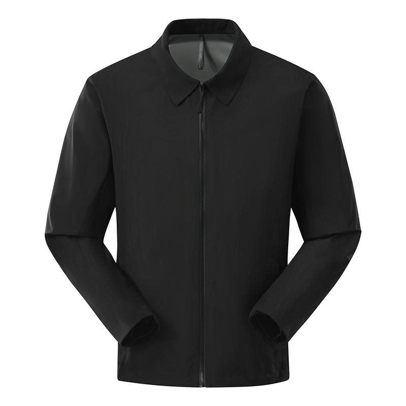 翻领行政夹克春秋商务通勤防风免烫百搭休闲男士外套新款