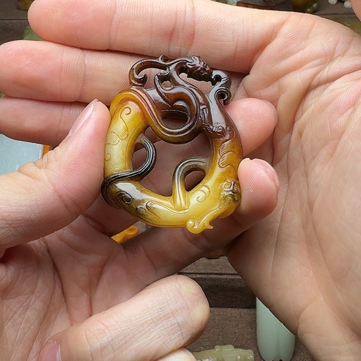 和田玉挂件未镶嵌田**型