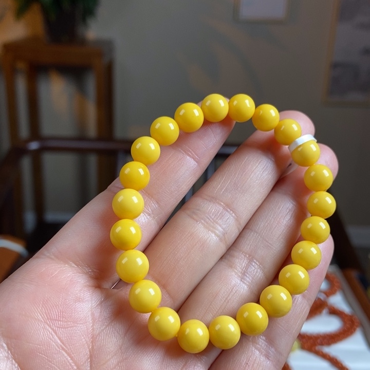 琥珀手链未镶嵌蜜蜡手串8