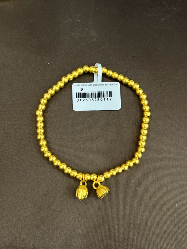 【金展珠宝】足金 两世欢手链