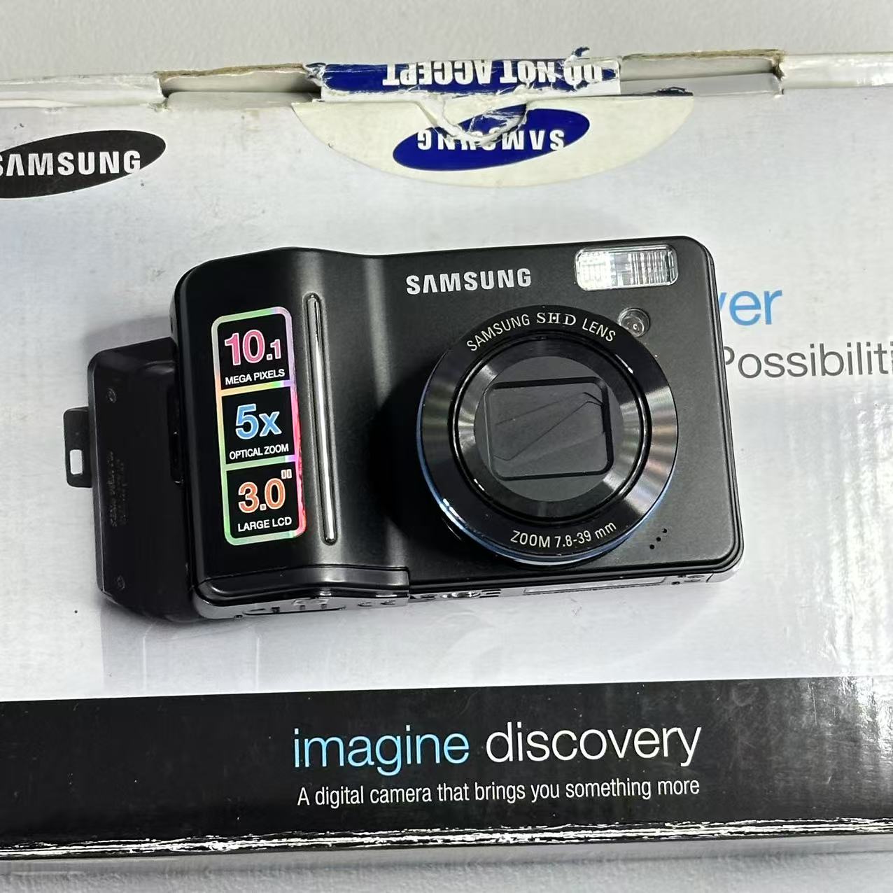 9新 Samsung/三星 S1050 1010w像素5倍光变 自备5号电池 带原盒