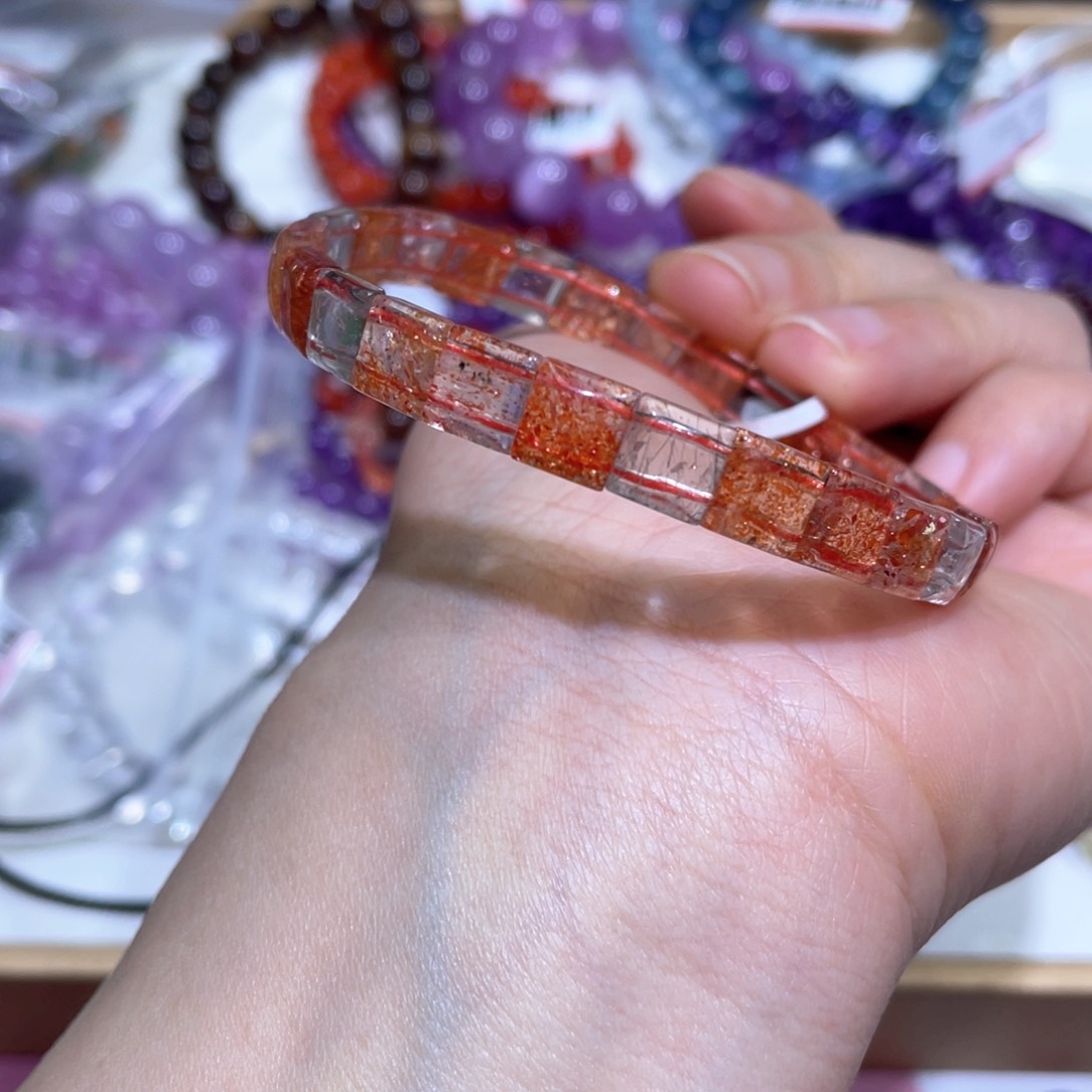 长石手链未镶嵌手串