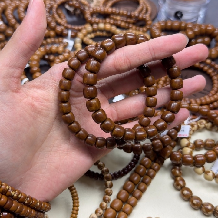 紫金鼠手串红棕皮卡10mm