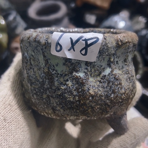 粗陶花盆手工花盆