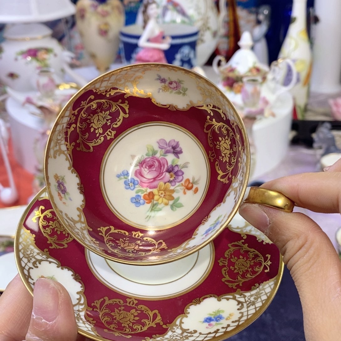 瓷器欧瓷咖啡杯水晶杯