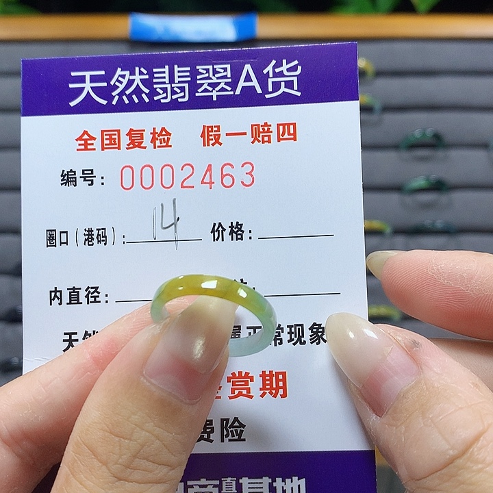 翡翠未镶嵌戒圈2463