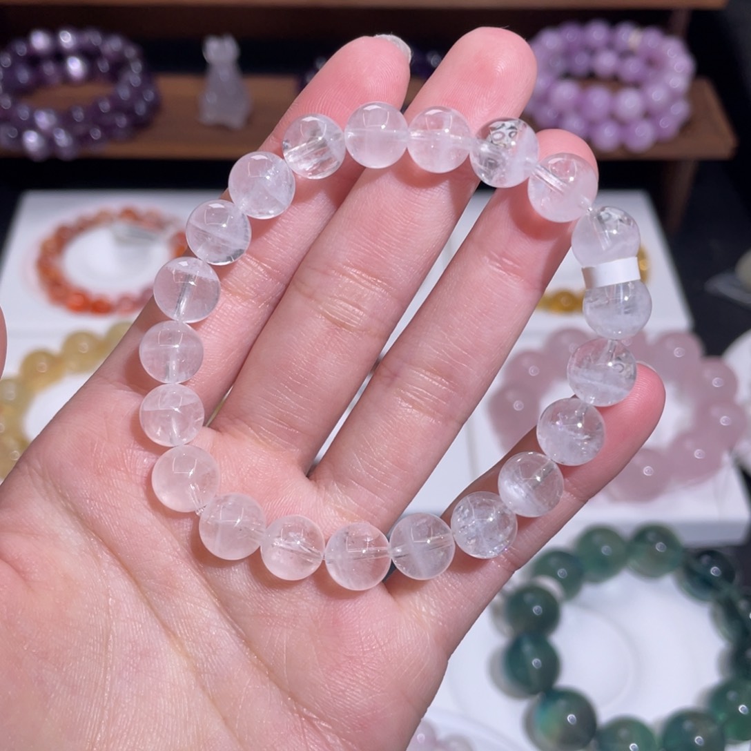 【闪购商品】水晶手链未镶嵌白幽灵9咪
