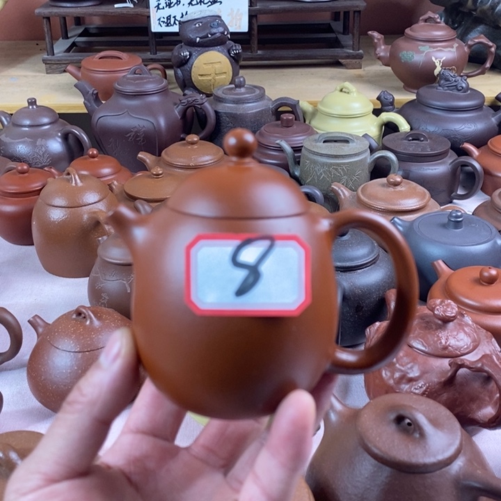 紫砂茶壶小煤窑朱泥