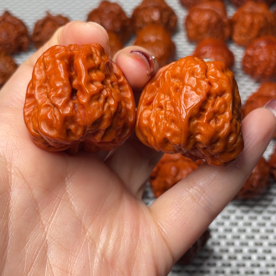 桃核吊坠文玩核桃 手把件 蛤蟆头 36