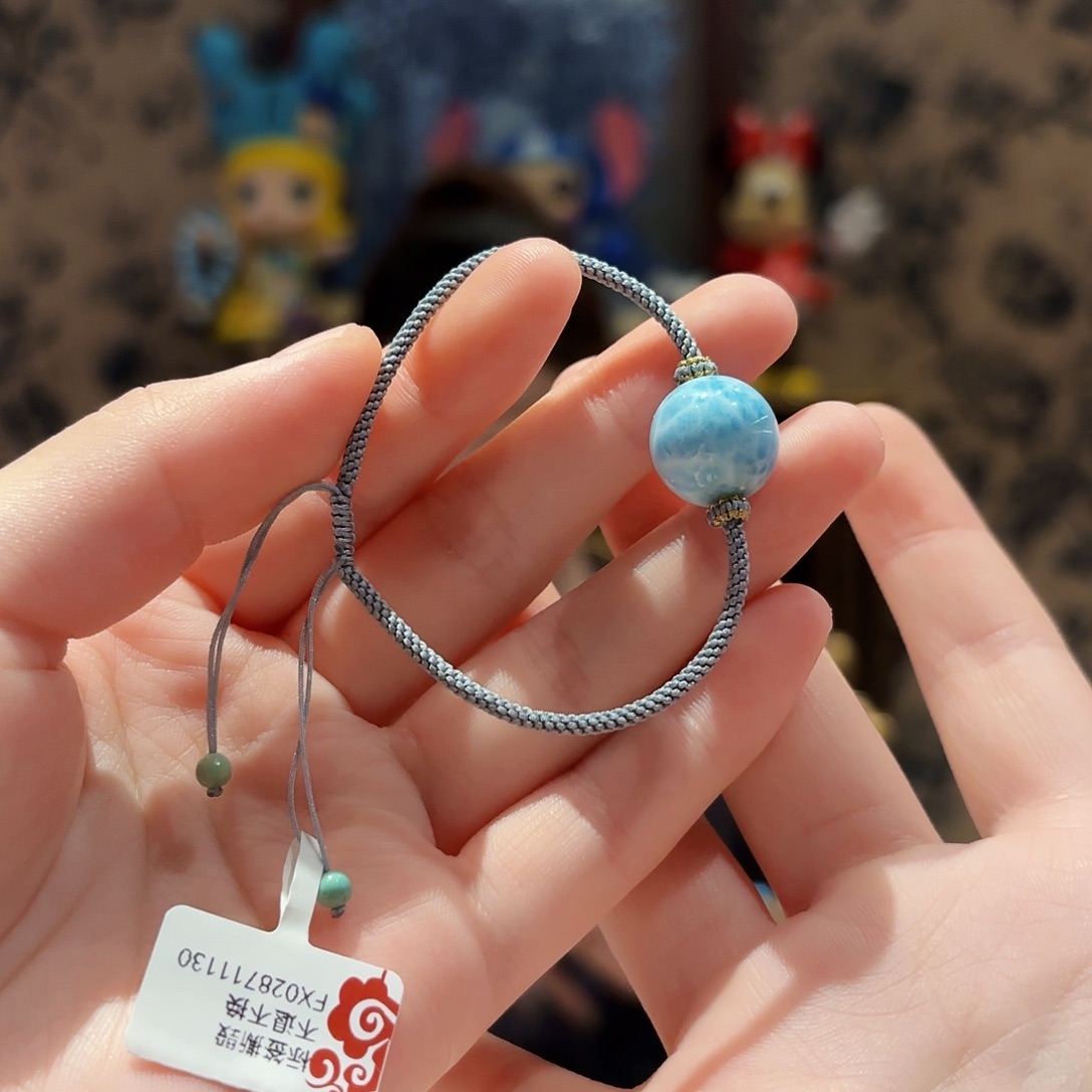 未镶嵌针钠钙石（海纹石）手链手绳2号