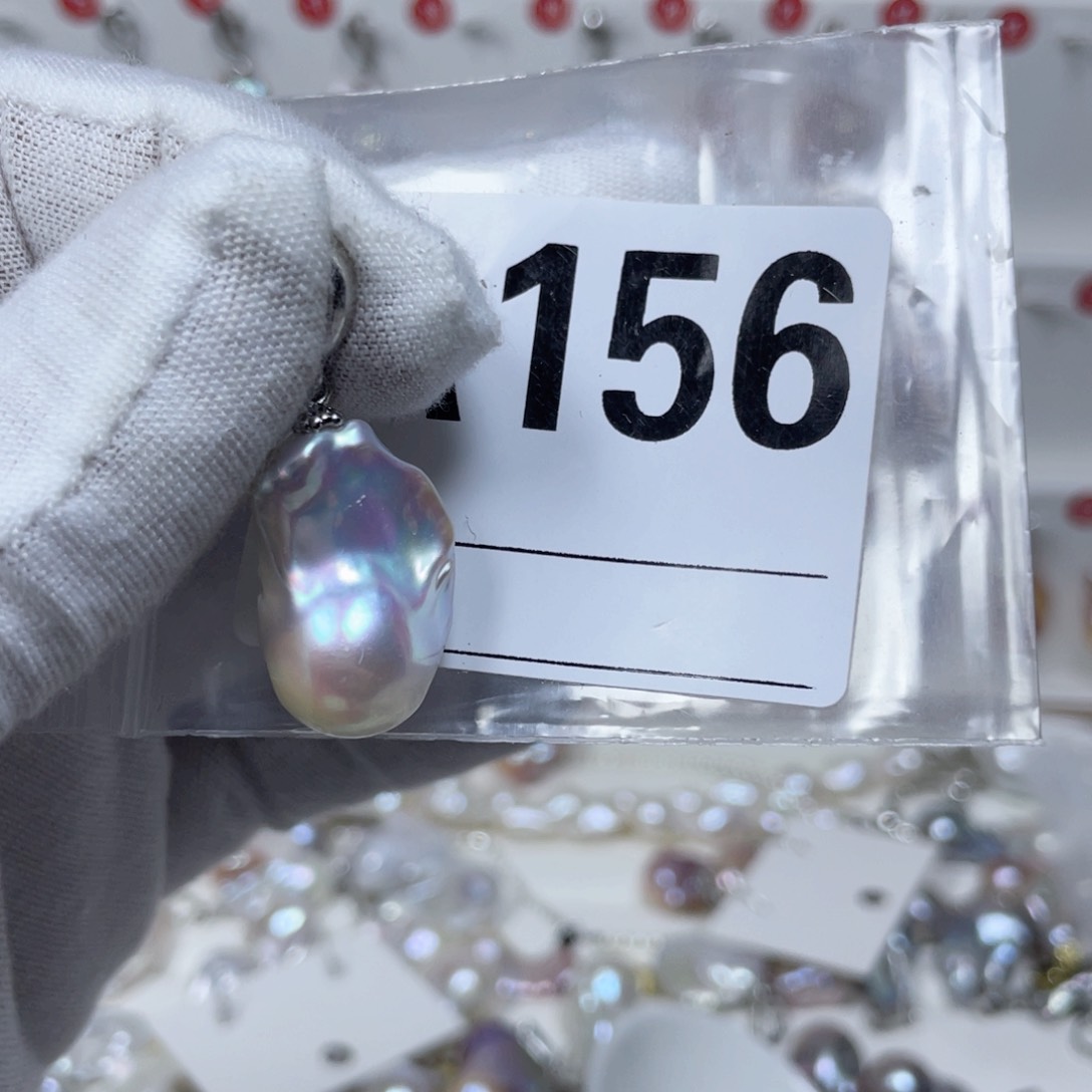 淡水珍珠巴洛克银S925镶嵌