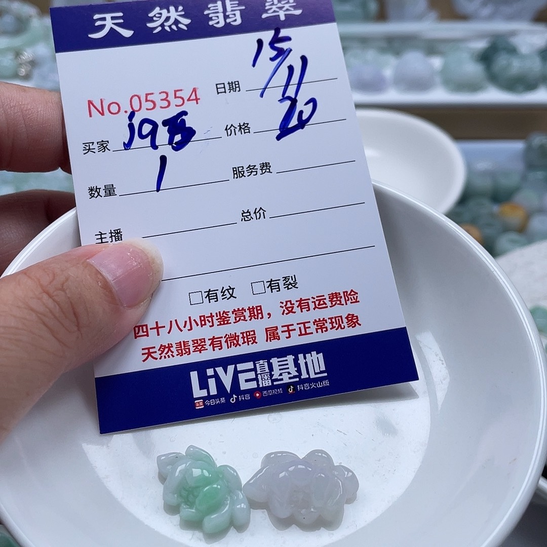 J***.翡翠未镶嵌颈饰45678