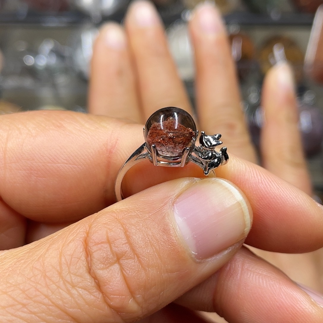 【闪购商品】水晶珠宝半成品银S925镶嵌戒指