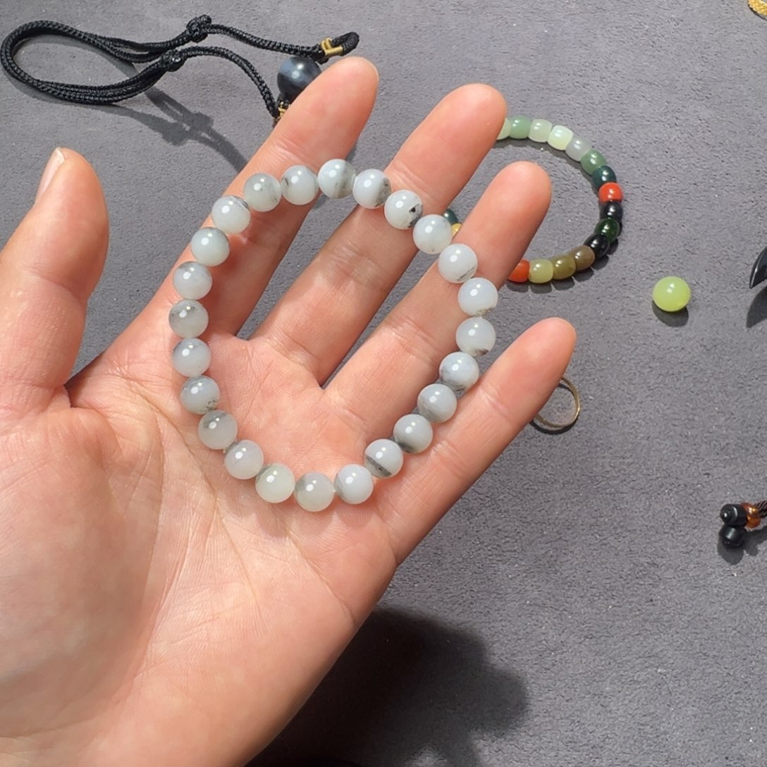 和田玉手串未镶嵌