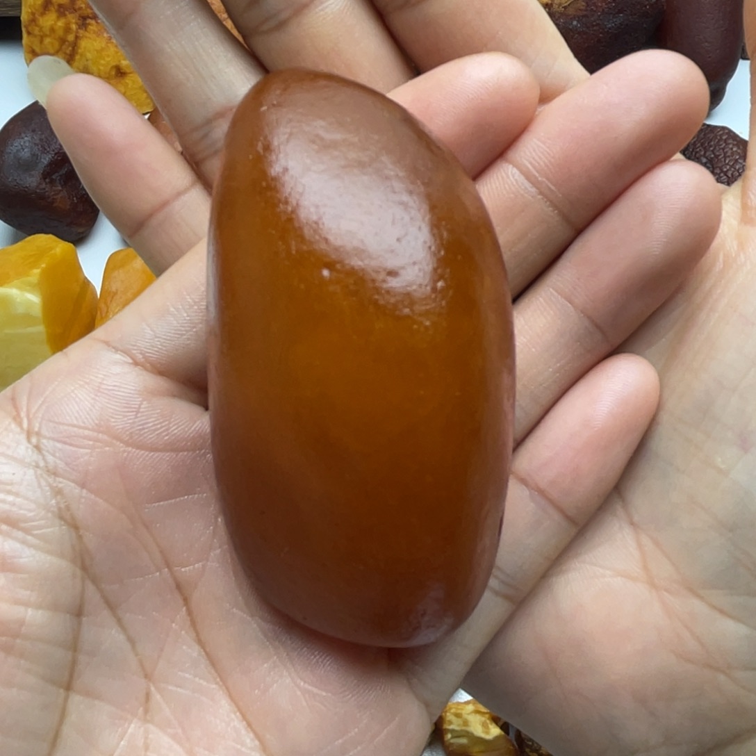 定制琥珀未镶嵌蜜蜡订制原石手把