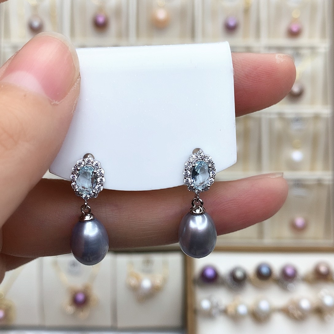 淡水珍珠颈饰银S925镶嵌