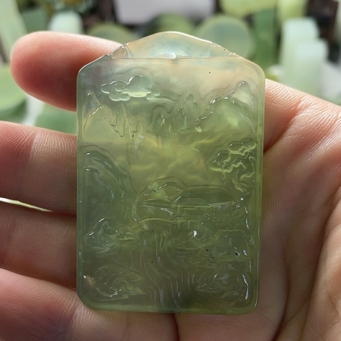 【闪购商品】岫玉挂件未镶嵌中国四大名玉岫玉