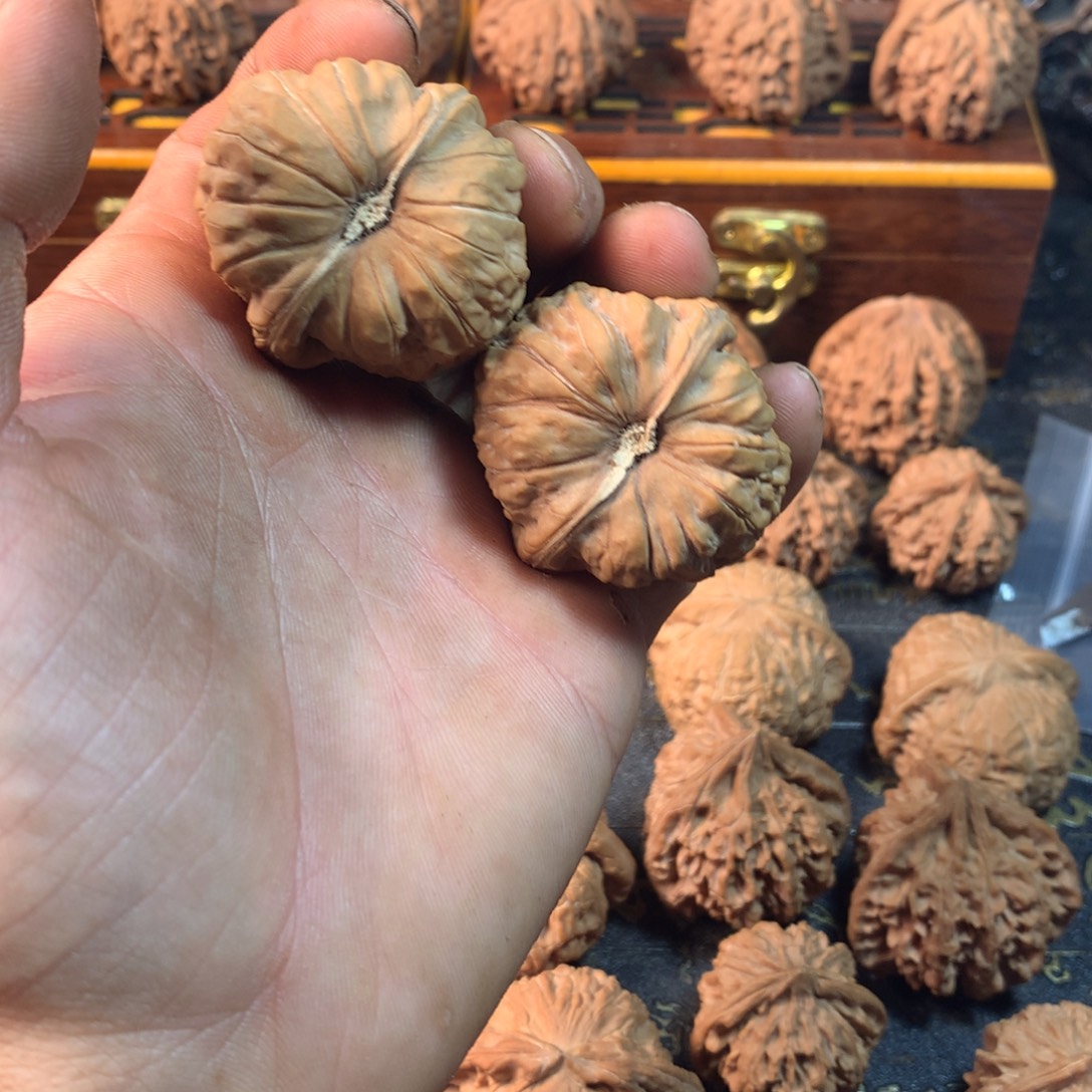 桃核吊坠文玩核桃南瓜敦边41肚43高33