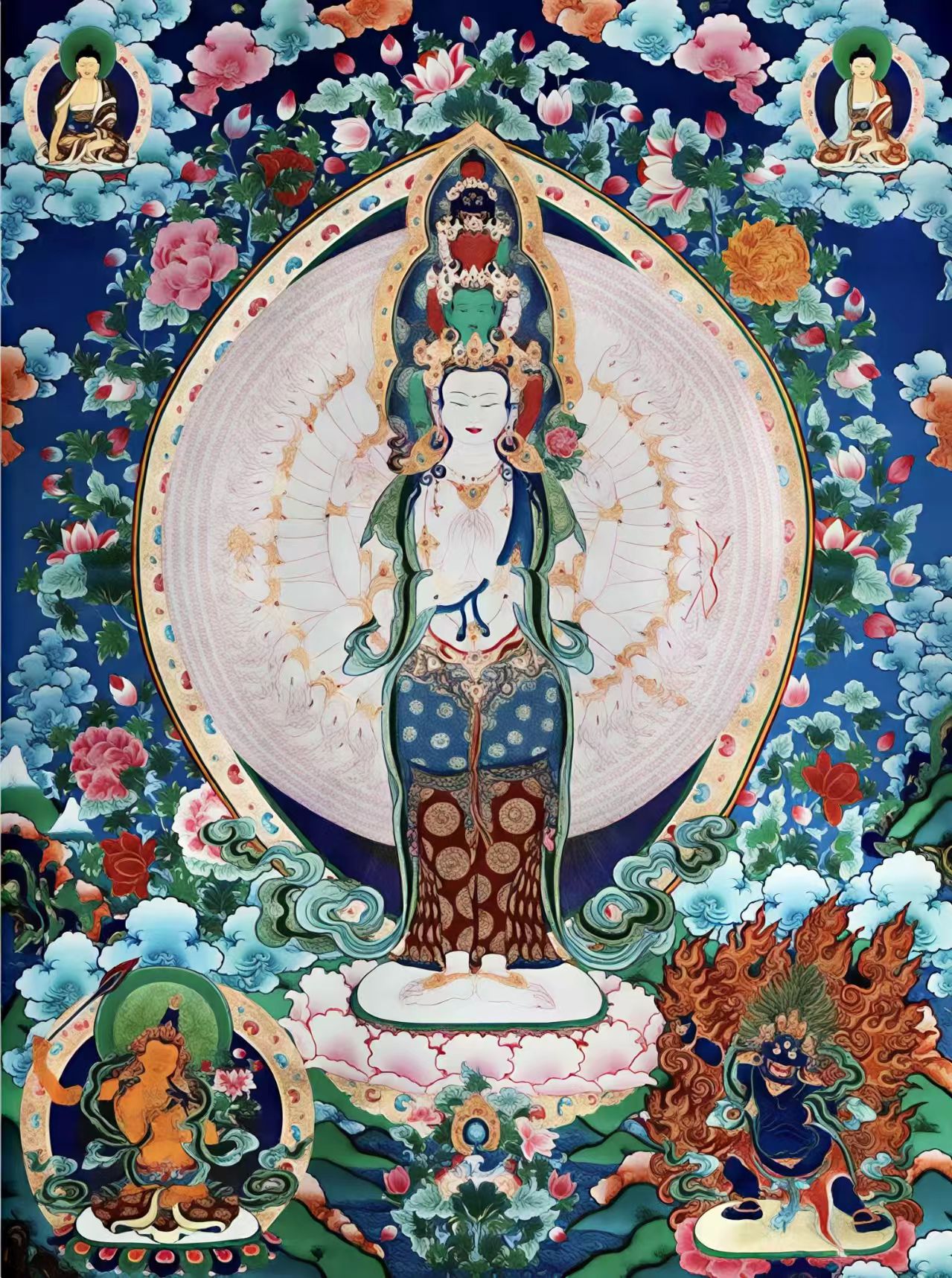 唐卡千手千眼观音TK16083