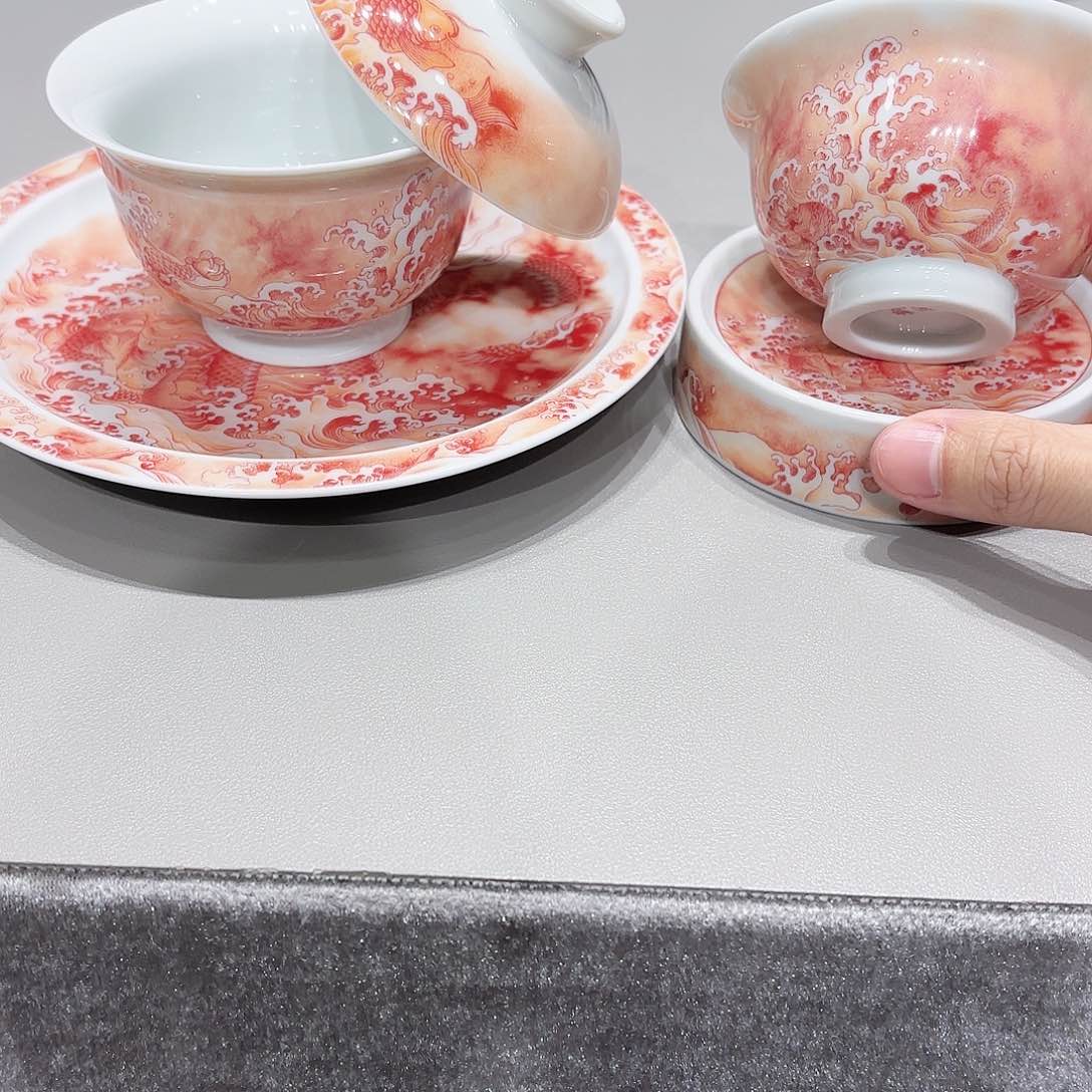 盖碗景德镇高温茶具