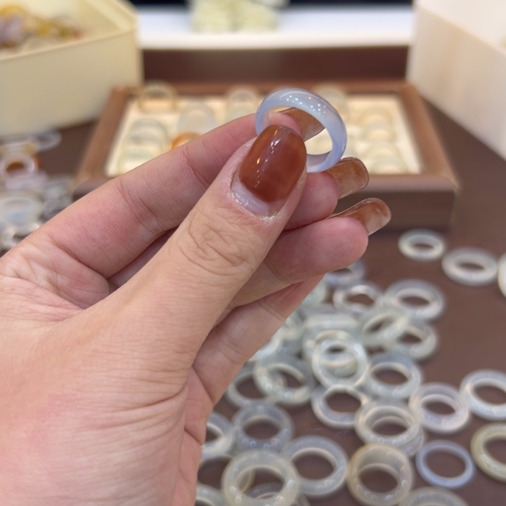 玛瑙/玉髓合金戒指134港12