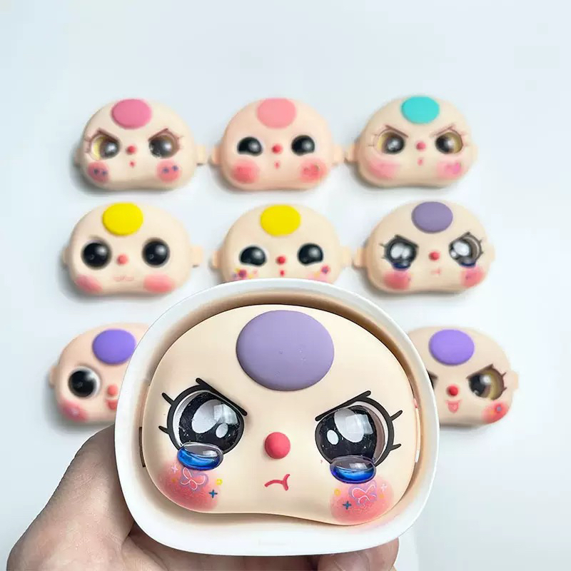 【兮子家 】创意3岁娃娃玩偶搪胶脸手脚配件辅料面皮