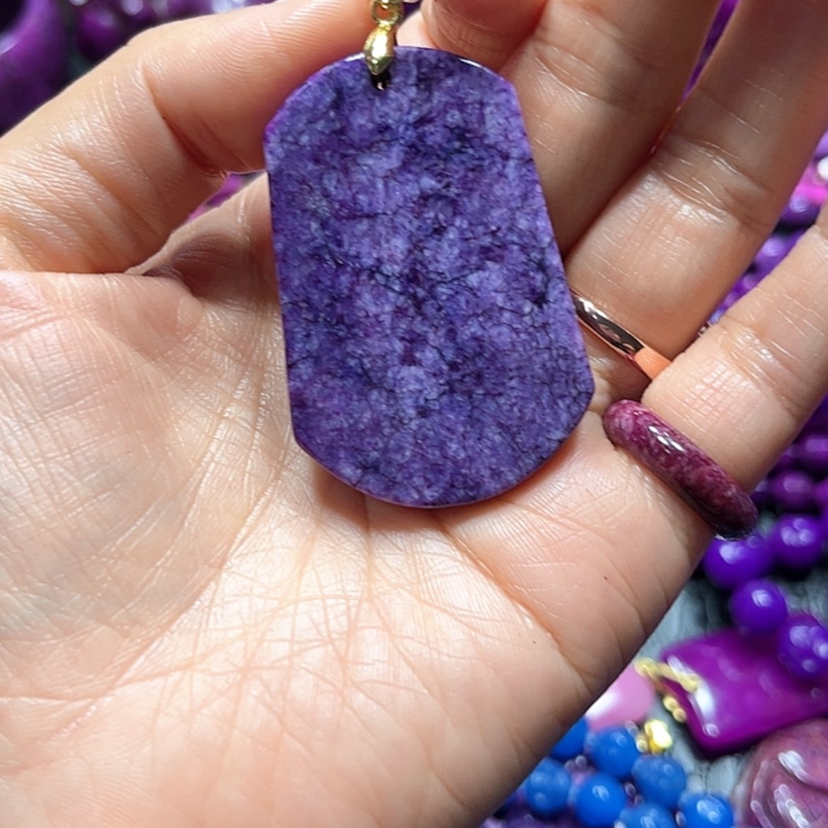 【闪购商品】琉璃配饰清***雨舒具石老油料24