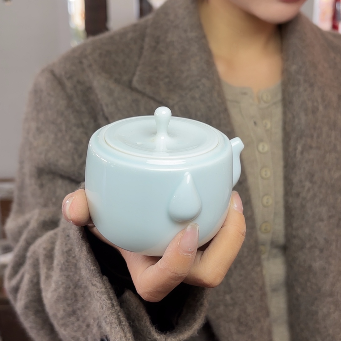 龙泉云间青瓷小米茶器