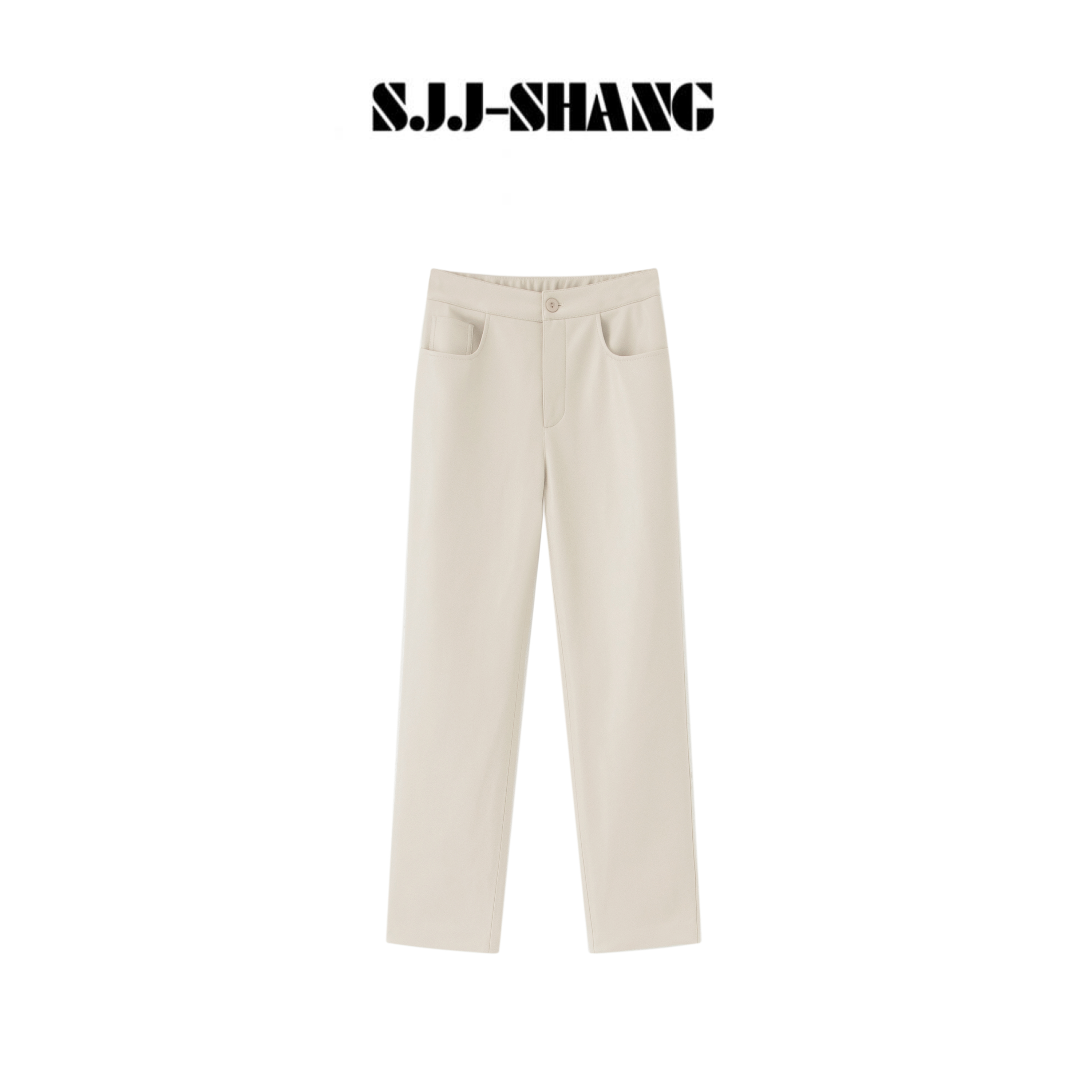 SJJ-SHANG【奶昔皮裤】进口超纤软植鞣蛋白皮加绒皮感裤q136057p